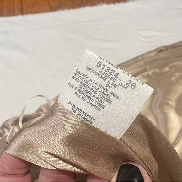 Jessica McClintock size 12 gold evening gown dress formal champagne - Picture 5 of 9